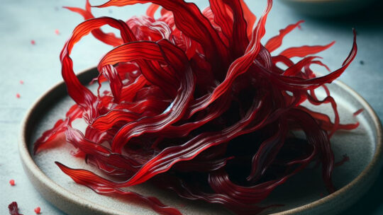 U Mauru, alga rossa siciliana: immagine creata da Designer